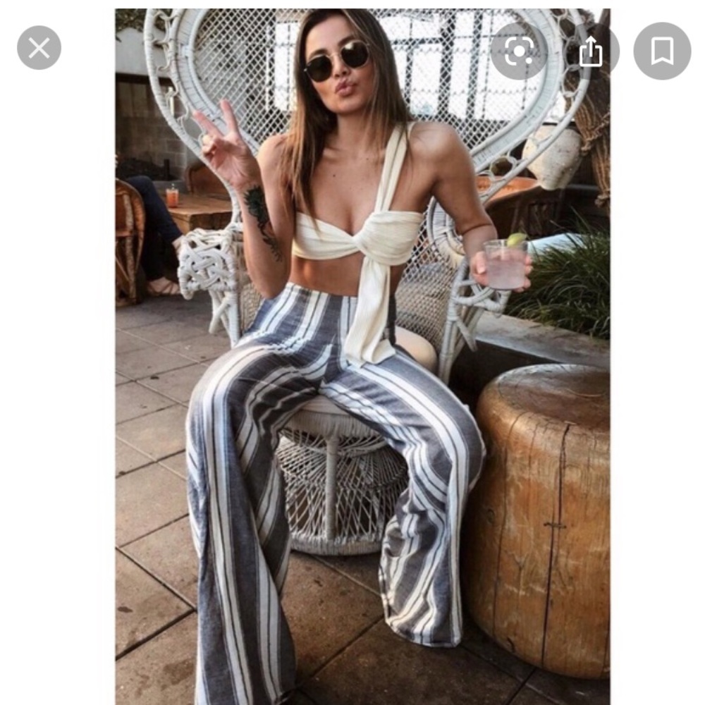 Beach Riot high waist wide leg pant